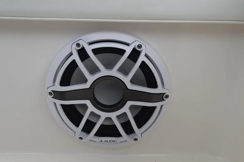  Yacht Photos Pics JL Audio speaker on 2022 Pursuit OS 355 Offshore boat.