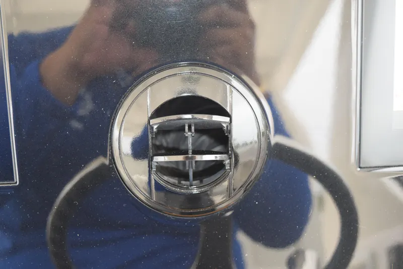  Yacht Photos Pics Close-up of a 2022 Pursuit OS 355 Offshore boat's air vent detail.