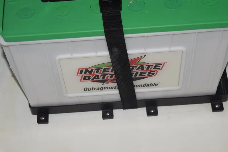  Yacht Photos Pics Interstate battery secured in 2022 Pursuit OS 355 Offshore boat.