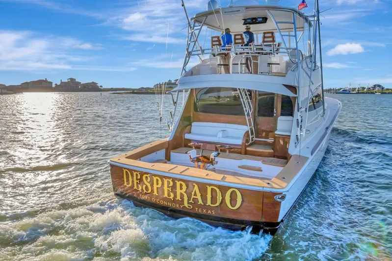 Desparado Yacht Photos Pics 2019 Viking 68 Convertible yacht "Desperado" cruising in sunny waters, Port O'Connor, Texas.