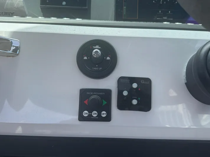  Yacht Photos Pics Control panel of 2022 Axopar 28 T-top Aft Cabin Brabus Trim boat.