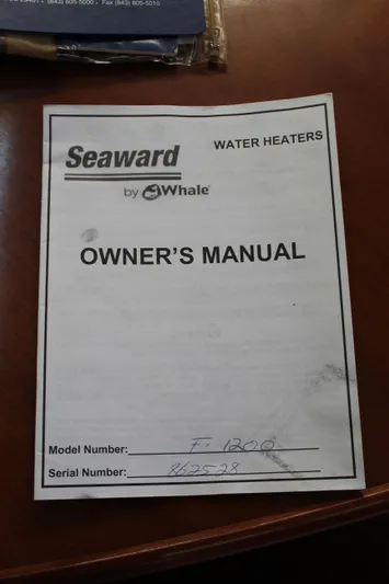 Coyote Yacht Photos Pics Owner's manual for Seaward water heaters on Beneteau Oceanis Clipper 423, 2004 model.