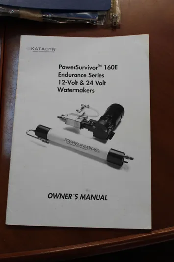 Coyote Yacht Photos Pics Owner's manual for Katadyn PowerSurvivor 160E watermaker, 12V/24V, on Beneteau Oceanis Clipper 423, 2004.