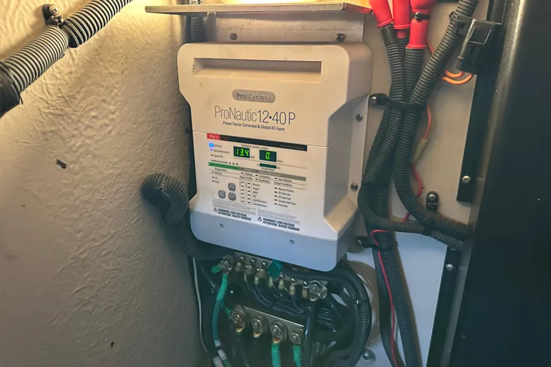  Yacht Photos Pics ProMariner ProNautic 12-40P charger in 2010 Sea Ray 390 Sundancer boat.