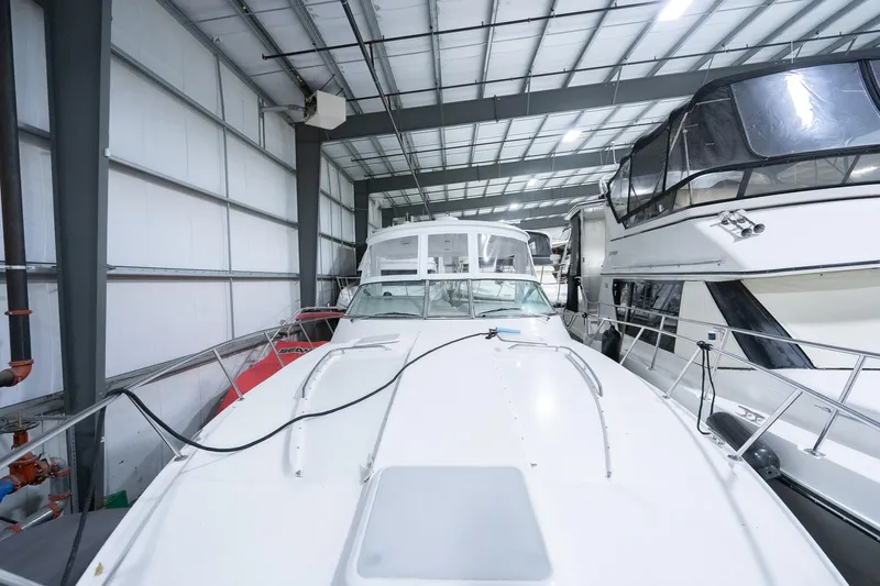 This Is Dope Yacht Photos Pics 2005 Formula 40 Cruiser yacht docked in a spacious indoor marina.