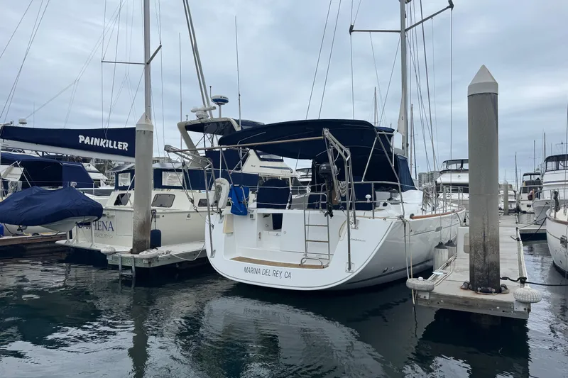 Lumiere Yacht Photos Pics 2007 Beneteau 49 sailboat docked at Marina del Rey, California.