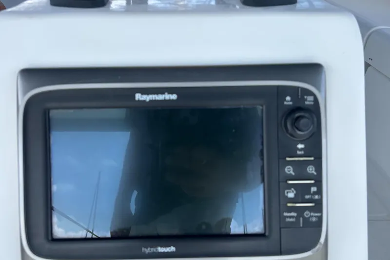 Pau Hana Yacht Photos Pics Raymarine navigation system on 2007 Beneteau Cyclades 50.3 yacht.