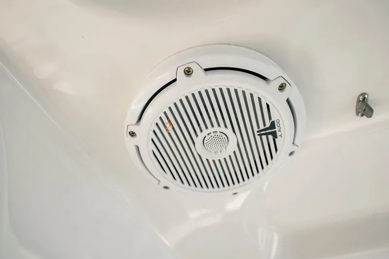 Love & Luck II Yacht Photos Pics Marine speaker on 2007 Sea Ray 580 Sedan Bridge yacht ceiling.