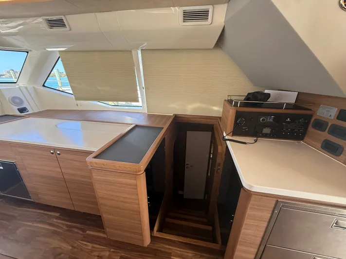  Yacht Photos Pics Interior of 2024 Aquila 44 Yacht with modern amenities.