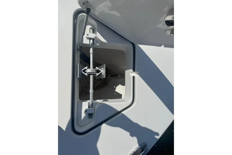  Yacht Photos Pics Anchor storage compartment on a 2021 Sea-Lion 27 CC boat.