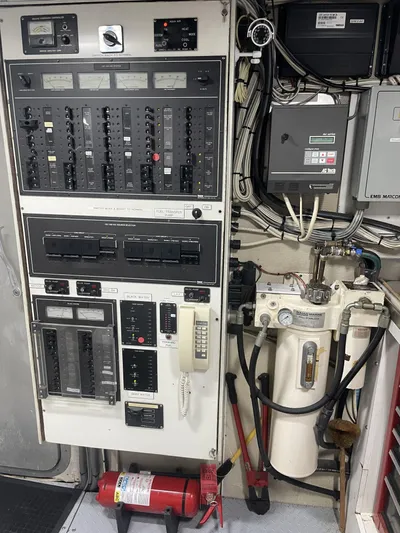 Spirit Of Zopilote Yacht Photos Pics Electrical Panel in Engine Room