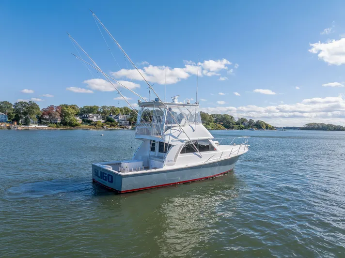 Sligo Yacht Photos Pics 2023 Henriques 42 Convertible yacht cruising on a sunny day.