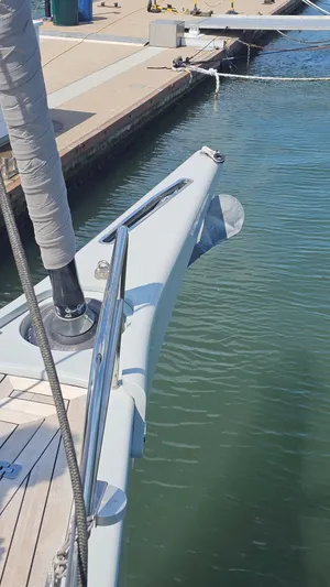 One Shot Of Cowes Yacht Photos Pics Bow sprit with anchor