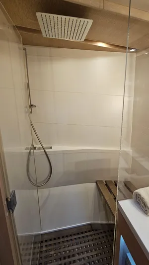 One Shot Of Cowes Yacht Photos Pics Primary cabin shower