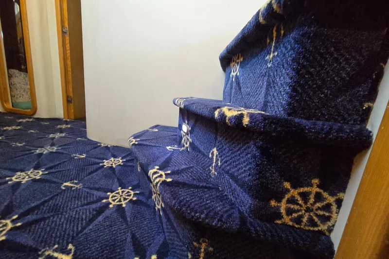 Solitude Yacht Photos Pics Step to lower galley and cabins