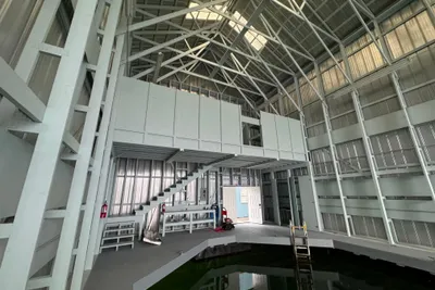 Custom 75 foot Boathouse