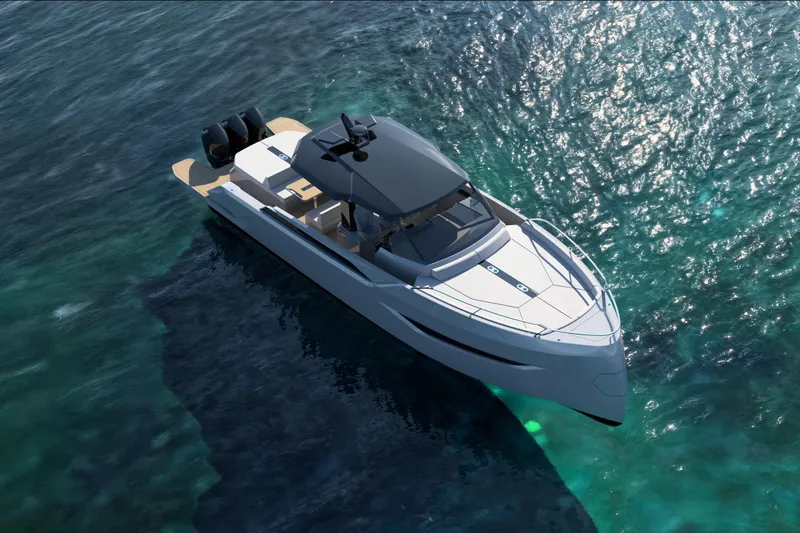 Nv47 Yacht Photos Pics Luxurious Navise NV47 yacht cruising on clear blue waters, 2026 model.