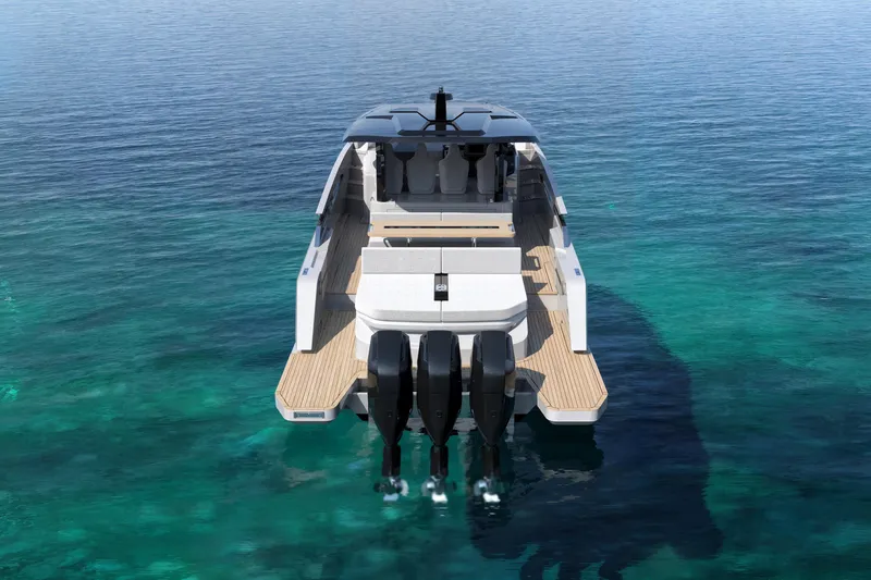 Nv47 Yacht Photos Pics Luxury Navise NV47 yacht, 2026 model, with triple engines on clear blue water.