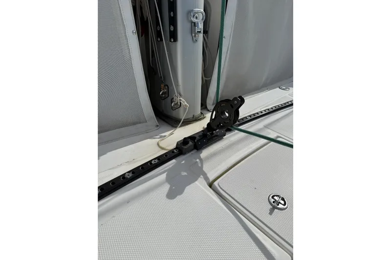 Manila Spirit Yacht Photos Pics Sailboat deck with rigging components, Dean 5000, 2012 model.