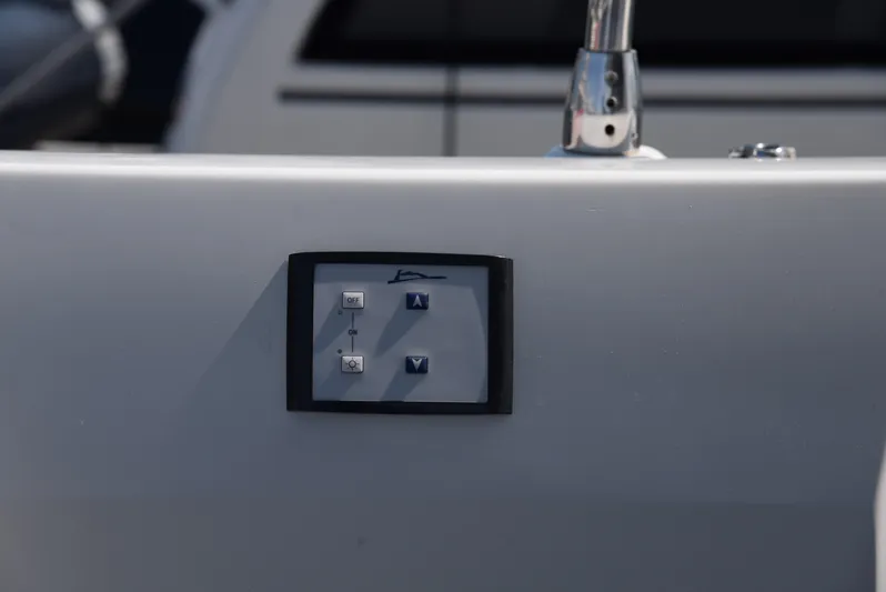 "freedom" Yacht Photos Pics Control panel on a 2016 Jeanneau NC 14 boat.