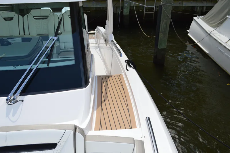 Station Break Yacht Photos Pics 2024 Tiara Yachts 34 LS boat with sleek deck design and modern features.