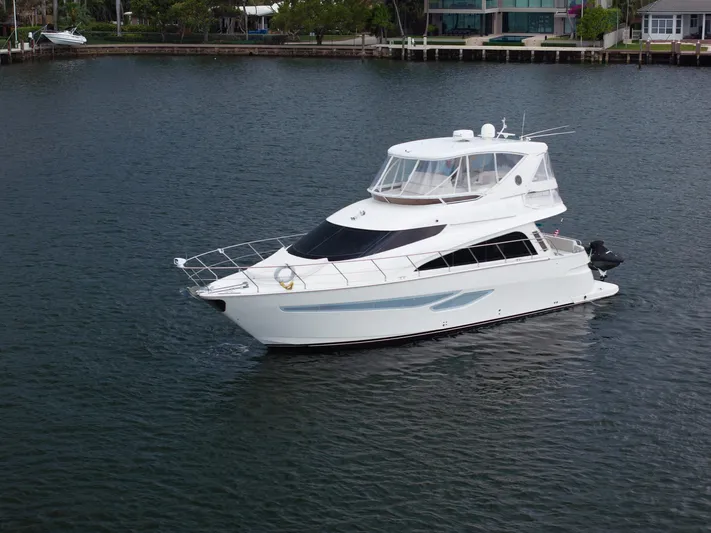 Water Break Yacht Photos Pics 2008 Marquis 50 LS yacht cruising on calm waters.