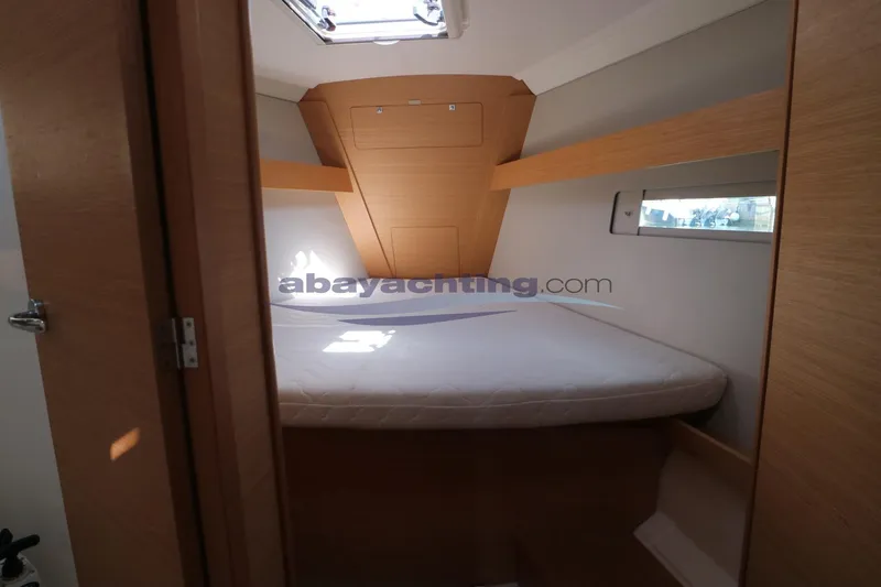  Yacht Photos Pics Cozy cabin interior of 2018 Dufour 412 Grand Large yacht.