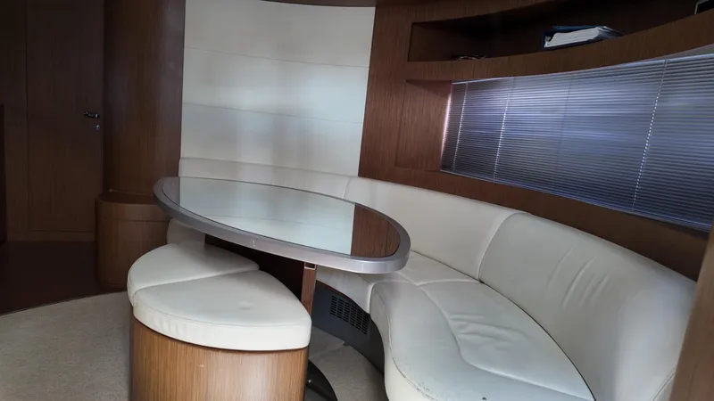  Yacht Photos Pics Luxurious interior of 2012 Riva Rivale yacht with elegant seating and modern design.