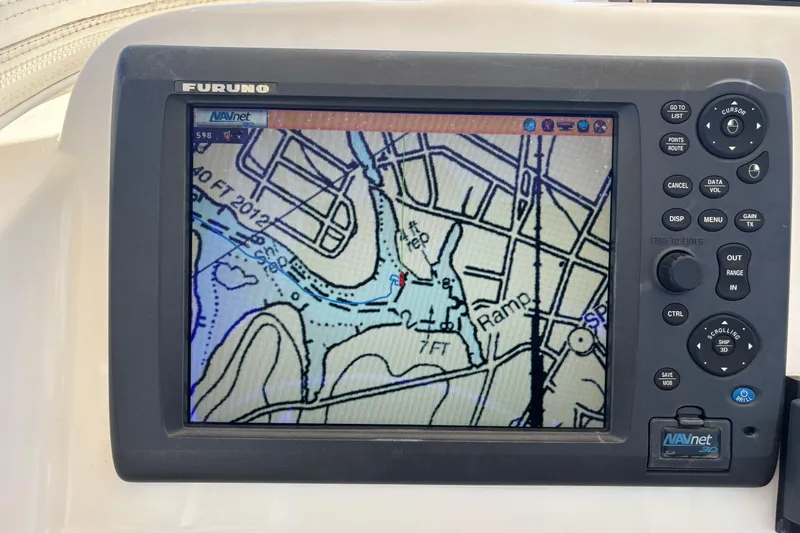  Yacht Photos Pics Furuno navigation system on 2014 Pursuit C 310 Center Console boat.