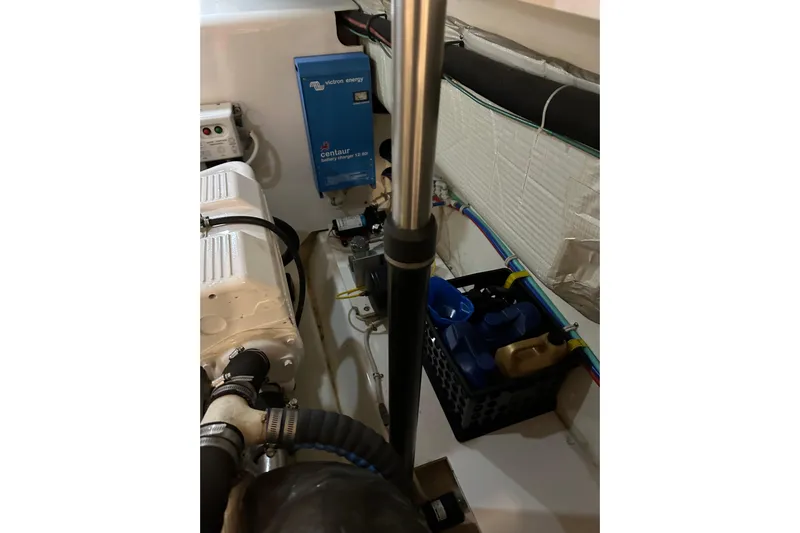  Yacht Photos Pics Engine room of 2014 Tiara Yachts 4300 Open with Victron Energy charger.