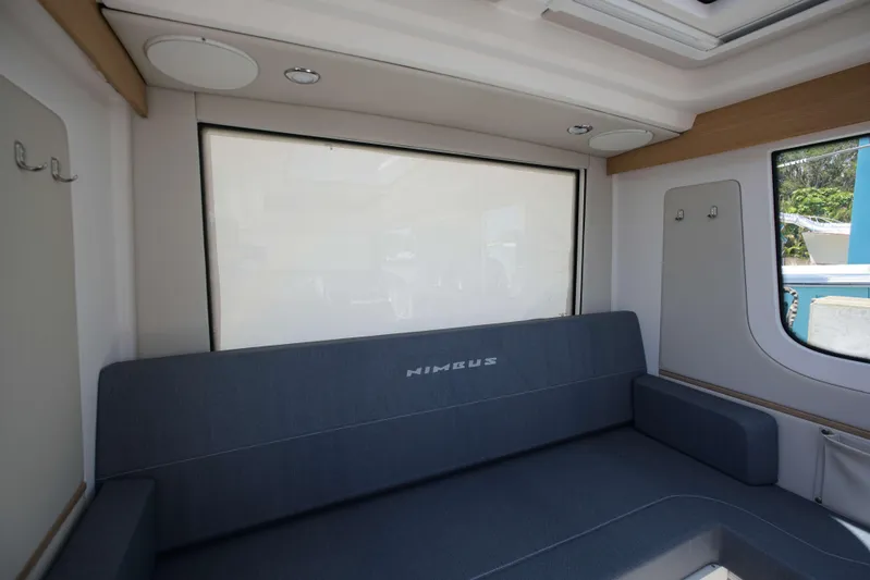In-stock 2024 Nimbus C9 #158 Yacht Photos Pics Interior of 2024 Nimbus Commuter 9 #158, featuring a comfortable seating area.
