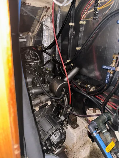 Hms Fox Yacht Photos Pics Back of Engine Transmission