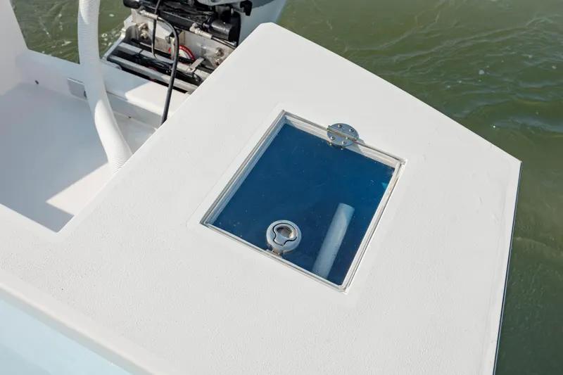  Yacht Photos Pics 2019 Gamefisherman 26 Cuddy Cabin livewell on deck.