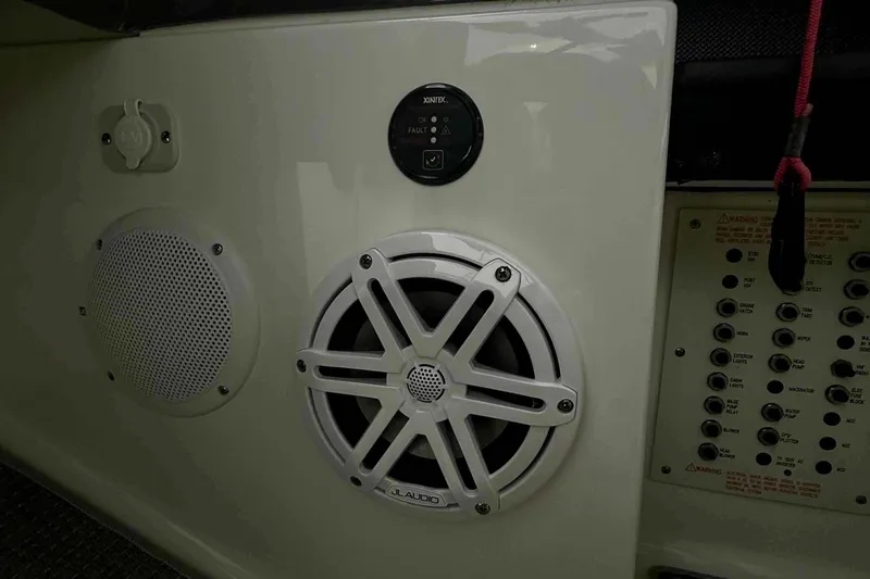  Yacht Photos Pics 2020 Formula 290 Bowrider audio system with JL Audio speaker and control panel.