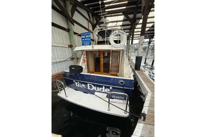 The Dude Yacht Photos Pics 1995 Ocean Alexander 486 yacht named "The Dude" docked for sale in Seattle.