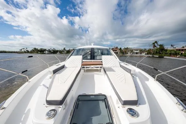  Yacht Photos Pics Luxurious 2018 Cruisers Yachts 50 Cantius with spacious deck and scenic water view.