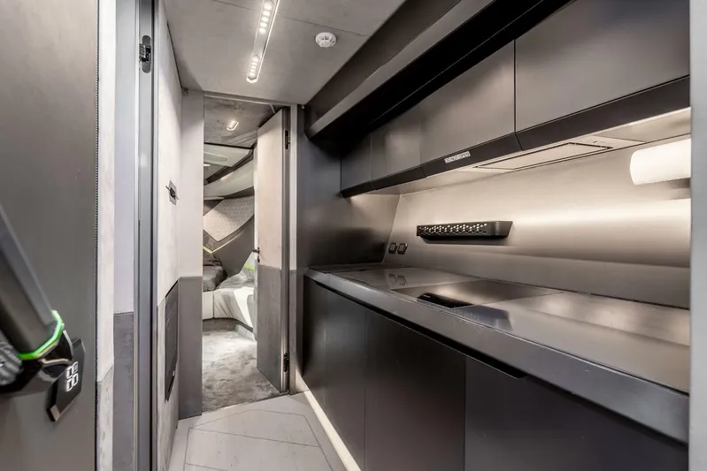 Aspen And Delilah Yacht Photos Pics 2023 Tecnomar 63 Lamborghini - Galley