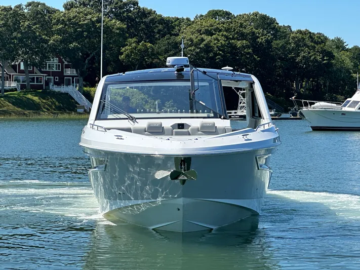  Yacht Photos Pics 2024 Cruisers Yachts 42 GLS Outboard on calm water.