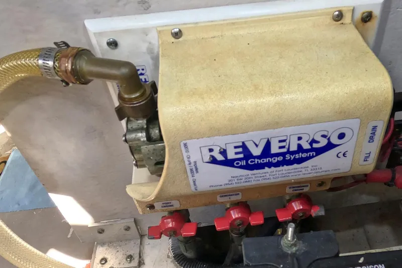 Still Waters Yacht Photos Pics Reverso oil change system on 2007 Sea Ray 44 Sedan Bridge yacht.