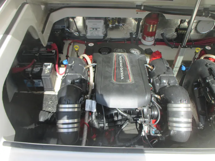  Yacht Photos Pics Engine compartment of a 2017 Regal 3200 Bowrider with Volvo Penta engine.