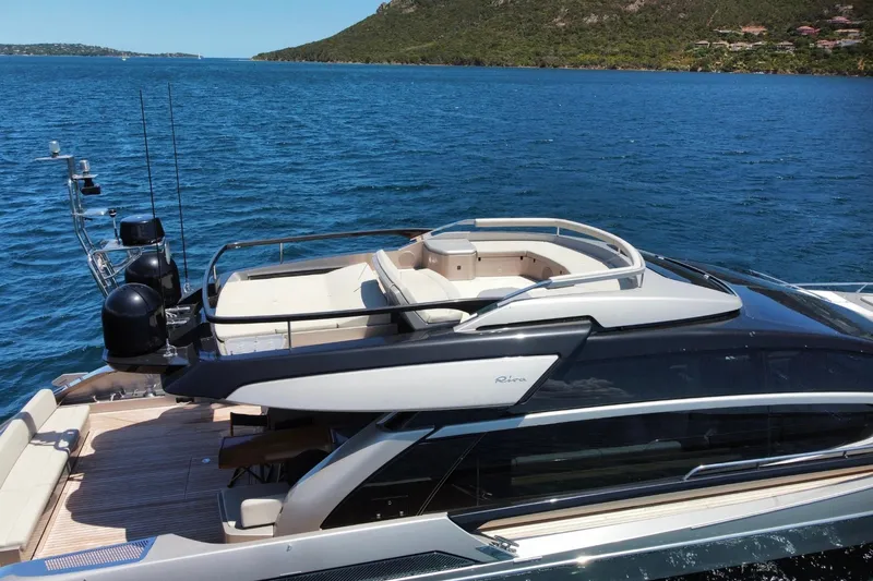 Hercules II Yacht Photos Pics Luxury yacht Riva Perseo 76 cruising on blue waters, 2016 model.
