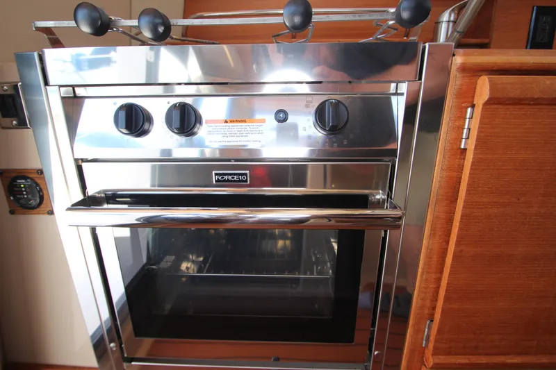  Yacht Photos Pics Stainless steel oven in 2020 Ranger Tugs R-27 boat kitchen.