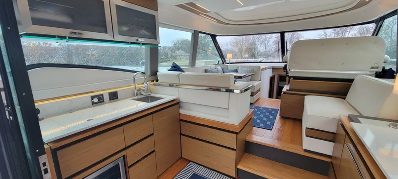 Seeker Yacht Photos Pics Tiara 49 Coupe - Salon/Galley Looking Forward