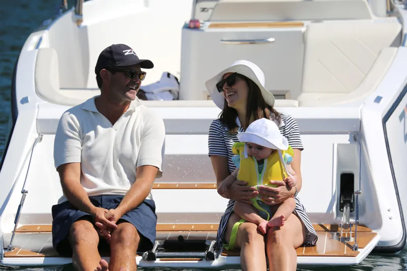  Yacht Photos Pics Family time, enjoying a day on a 2025 Zin Boats Z7.
