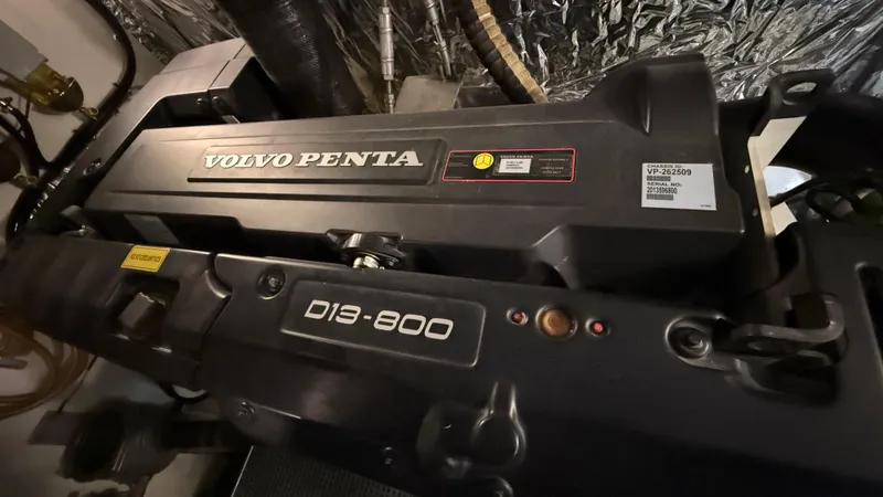  Yacht Photos Pics Volvo Penta D13-800 engine in a 2016 Princess 56 yacht.