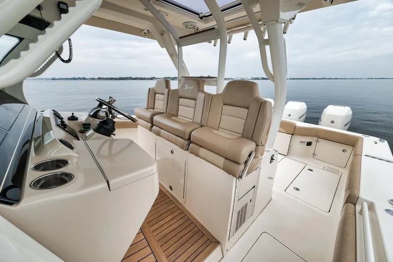 Pain Killer Yacht Photos Pics 2018 Scout 38 LXF-Pain Killer-Helm 2