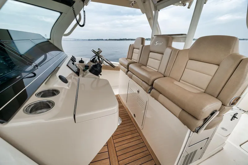 Pain Killer Yacht Photos Pics 2018 Scout 38 LXF-Pain Killer-Helm 2