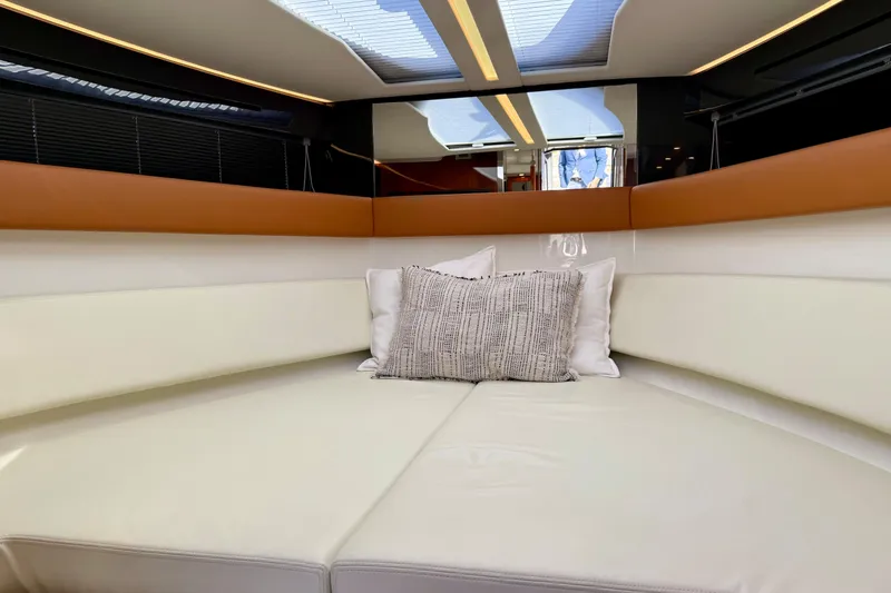  Yacht Photos Pics Luxurious interior of 2025 Riva Rivamare yacht with plush seating and elegant design.