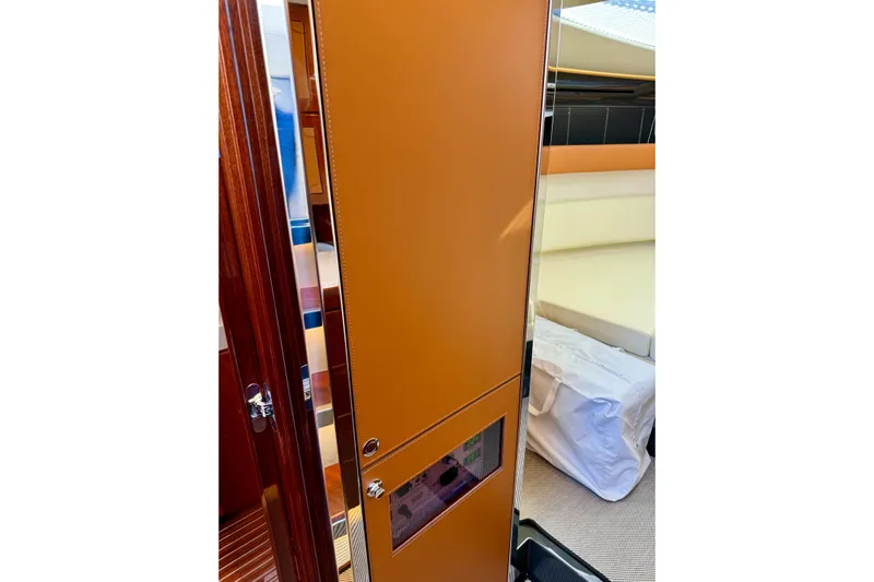  Yacht Photos Pics Interior view of 2025 Riva Rivamare yacht, featuring sleek design and luxurious materials.