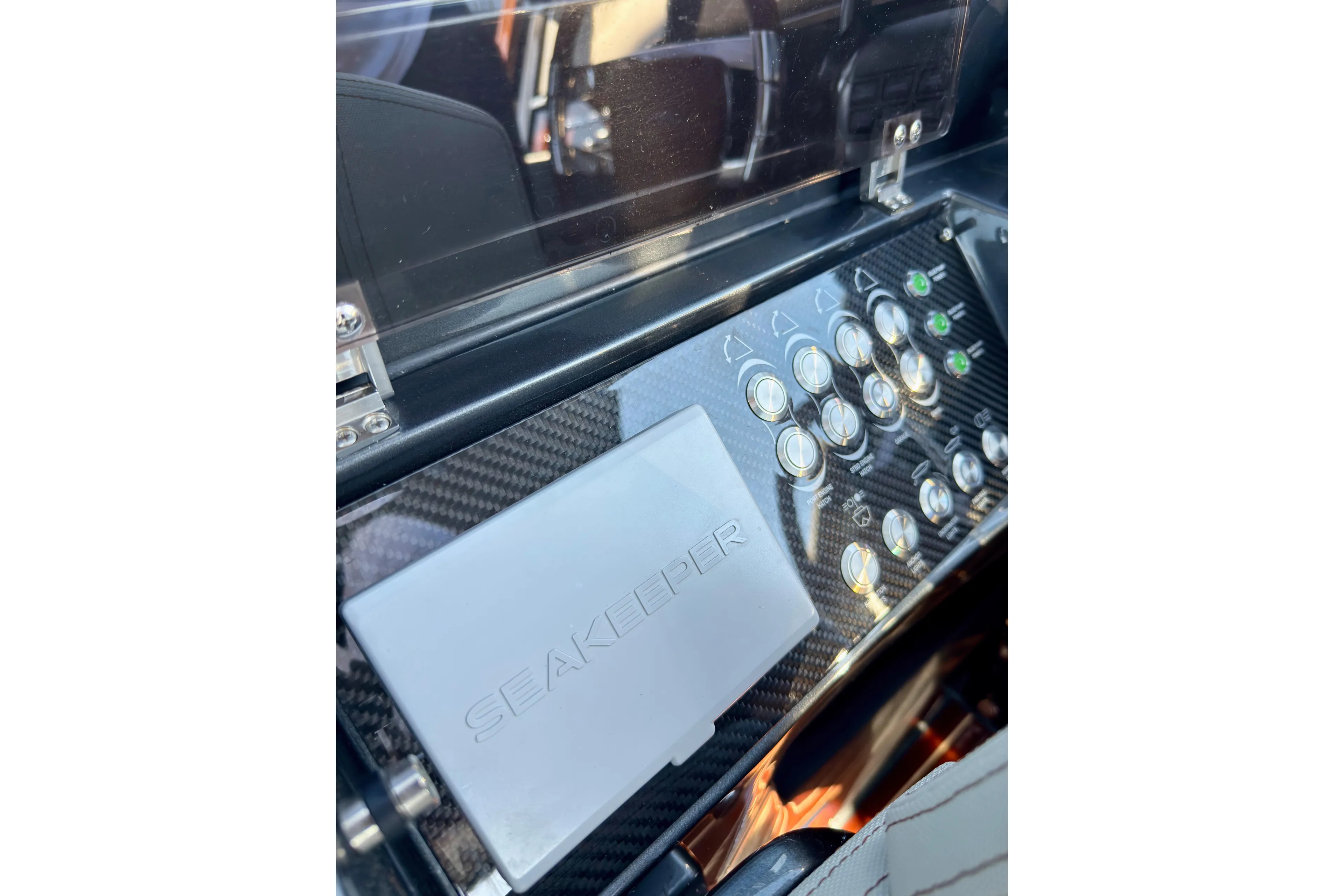  Yacht Photos Pics Control panel of 2025 Riva Rivamare yacht featuring Seakeeper technology.